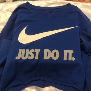 Nike long sleeve crop top